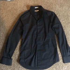 Men’s Express 1MX Black Button Down Extra SlimFit